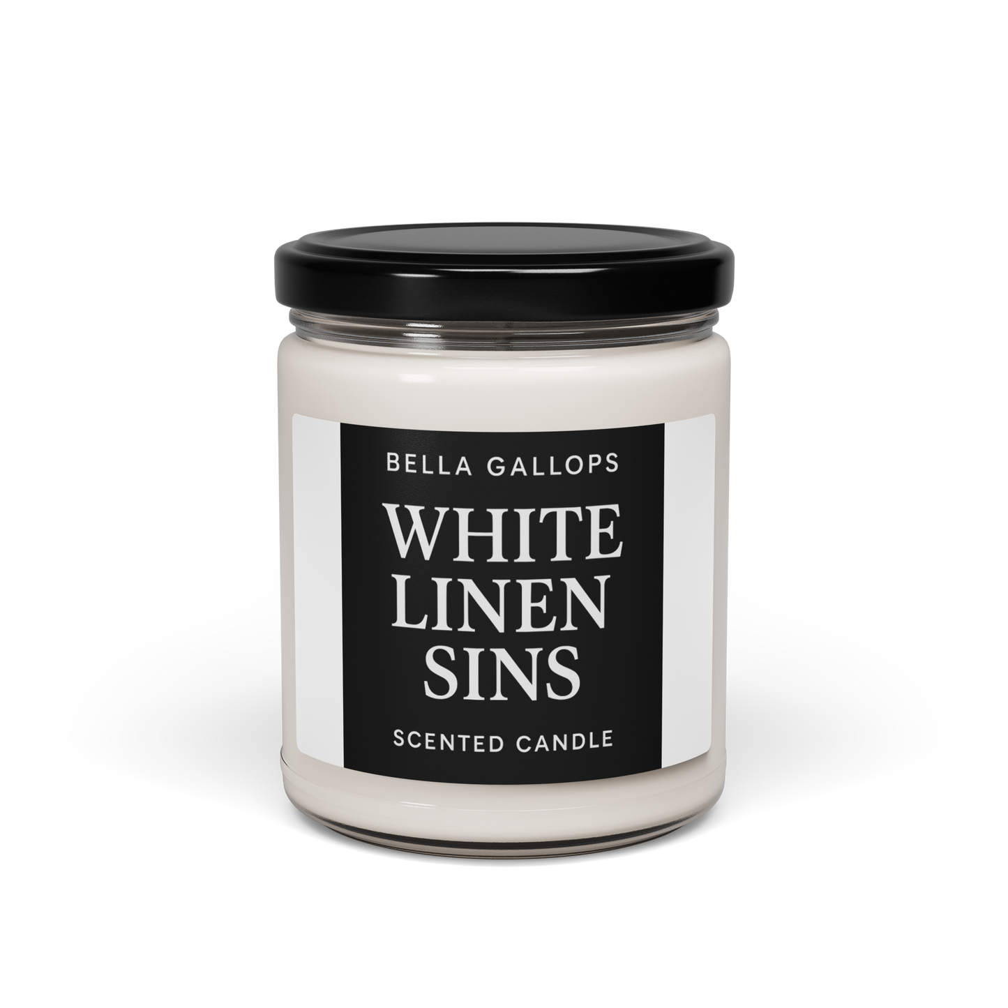 Bella's scented bedroom candle - White linen sins