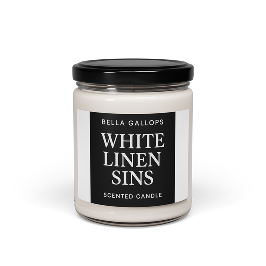Bella's scented bedroom candle - White linen sins
